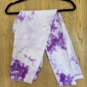 Women's Purple Tie-Dye Leggings